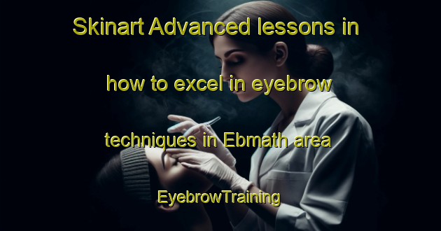 Skinart Advanced lessons in how to excel in eyebrow techniques in Ebmath area | EyebrowTraining | EyebrowClasses | SkinartTraining-Germany