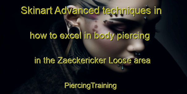Skinart Advanced techniques in how to excel in body piercing in the Zaeckericker Loose area | PiercingTraining | PiercingClasses | SkinartTraining-Germany