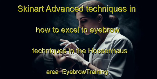 Skinart Advanced techniques in how to excel in eyebrow techniques in the Hossenhaus area | EyebrowTraining | EyebrowClasses | SkinartTraining-Germany