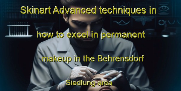 Skinart Advanced techniques in how to excel in permanent makeup in the Behrensdorf Siedlung area | PermanentmakeupTraining | PermanentmakeupClasses | SkinartTraining-Germany