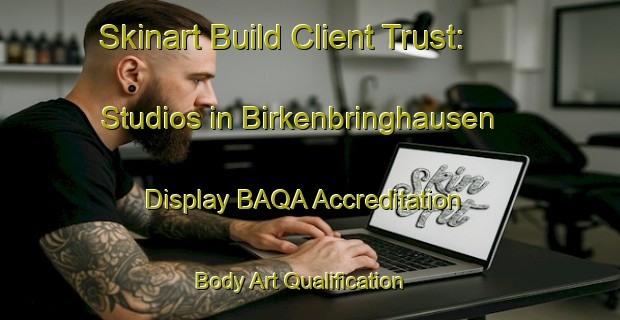 Skinart Build Client Trust: Studios in Birkenbringhausen - Display BAQA Accreditation | Body Art Qualification Authority | BAQA-Germany