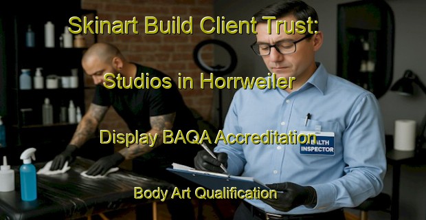 Skinart Build Client Trust: Studios in Horrweiler - Display BAQA Accreditation | Body Art Qualification Authority | BAQA-Germany