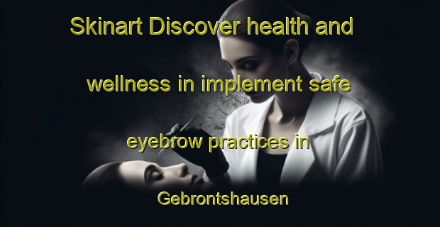 Skinart Discover health and wellness in implement safe eyebrow practices in Gebrontshausen | EyebrowTraining | EyebrowClasses | SkinartTraining-Germany