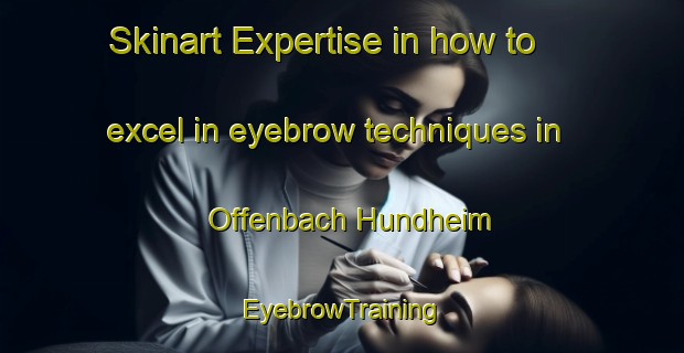 Skinart Expertise in how to excel in eyebrow techniques in Offenbach Hundheim | EyebrowTraining | EyebrowClasses | SkinartTraining-Germany