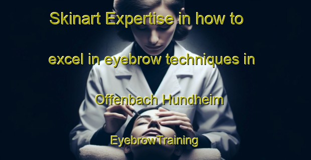 Skinart Expertise in how to excel in eyebrow techniques in Offenbach Hundheim | EyebrowTraining | EyebrowClasses | SkinartTraining-Germany