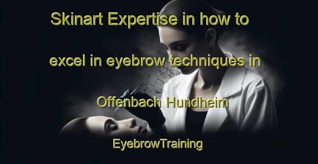 Skinart Expertise in how to excel in eyebrow techniques in Offenbach Hundheim | EyebrowTraining | EyebrowClasses | SkinartTraining-Germany