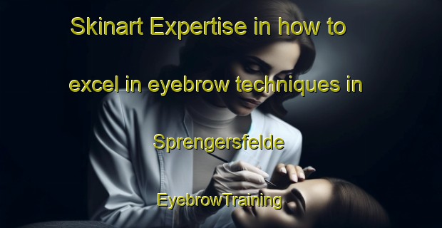 Skinart Expertise in how to excel in eyebrow techniques in Sprengersfelde | EyebrowTraining | EyebrowClasses | SkinartTraining-Germany