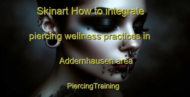 Skinart How to integrate piercing wellness practices in Addernhausen area | #PiercingTraining #PiercingClasses #SkinartTraining-Germany