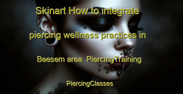 Skinart How to integrate piercing wellness practices in Beesem area | PiercingTraining | PiercingClasses | SkinartTraining-Germany