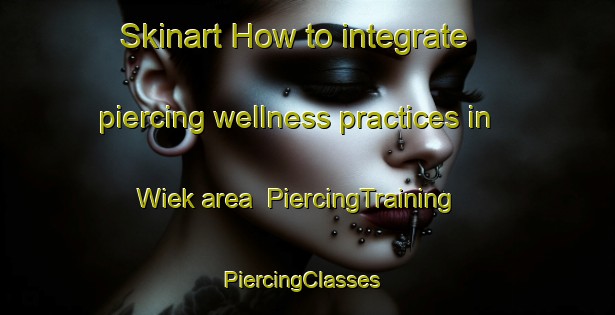Skinart How to integrate piercing wellness practices in Wiek area | PiercingTraining | PiercingClasses | SkinartTraining-Germany