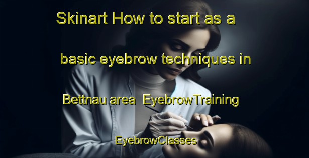 Skinart How to start as a basic eyebrow techniques in Bettnau area | EyebrowTraining | EyebrowClasses | SkinartTraining-Germany