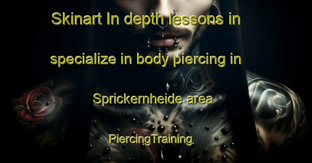 Skinart In-depth lessons in specialize in body piercing in Sprickernheide area | PiercingTraining | PiercingClasses | SkinartTraining-Germany