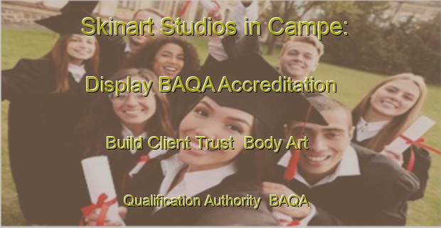 Skinart Studios in Campe: Display BAQA Accreditation - Build Client Trust | Body Art Qualification Authority | BAQA-Germany